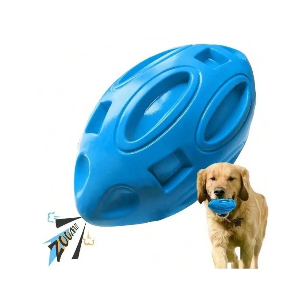 Indestructible Dog Chew Toy - 1 adet Kırılmaz Gıcırtılı Rugby Topu