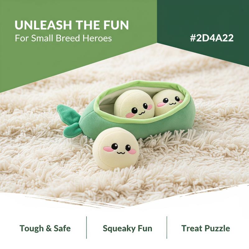 1 Adet Küçük Köpek Bezelye Kab - Interactive Squeaky Plush Dog Toy incelemesi ve fiyatı