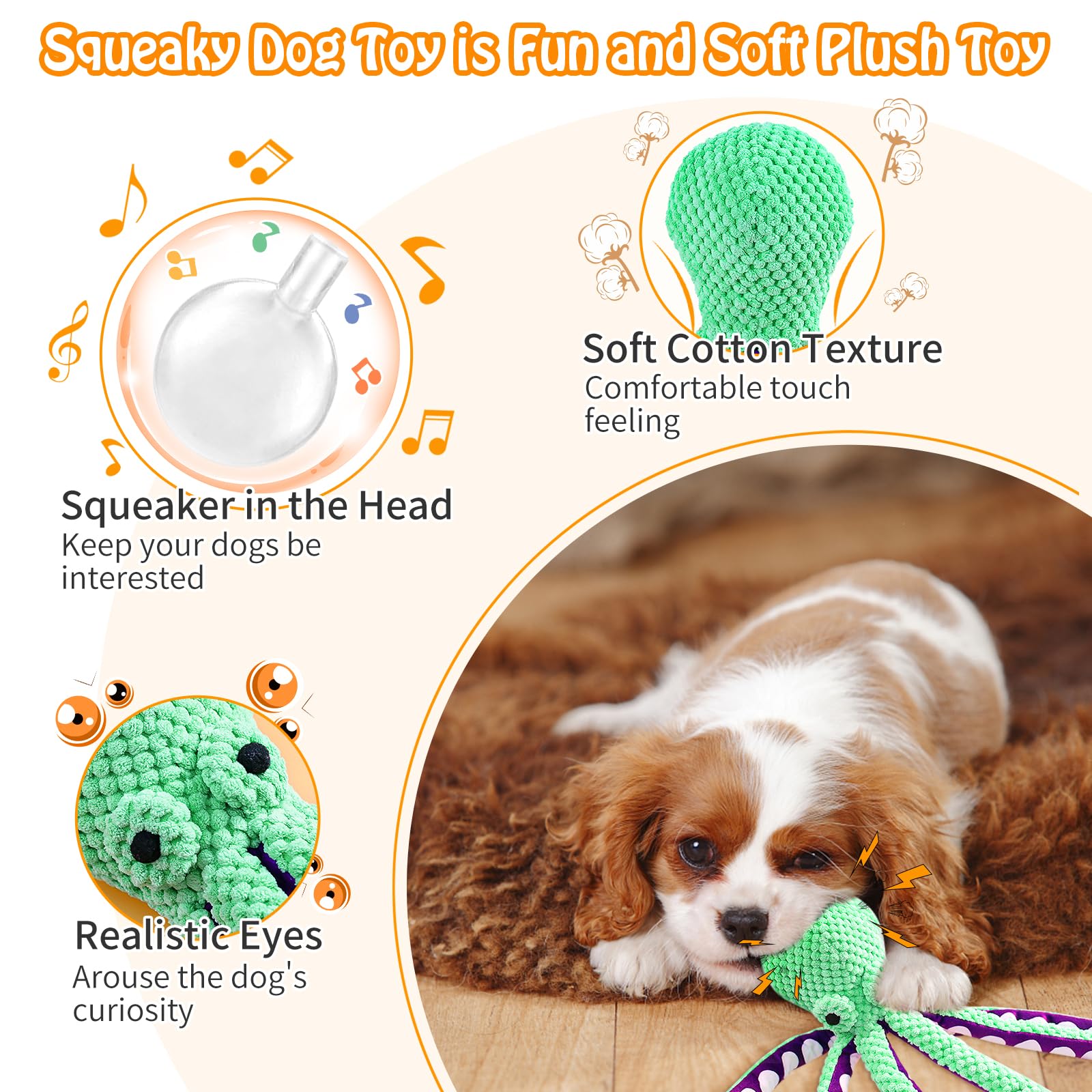 Gıcırtılı Ahtapot Peluş Köpek  - Indestructible Dog Chew Toy incelemesi ve fiyatı