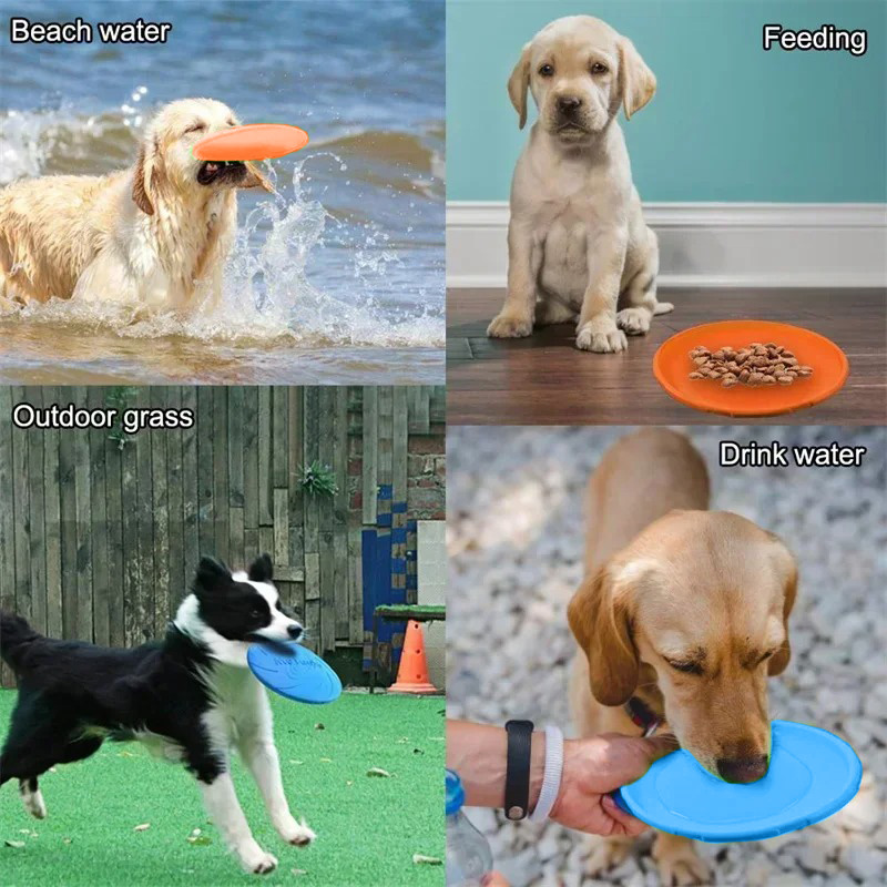 Çok renkli Frisbeed Köpek Oyun - Flying Disc Dog Training Toy incelemesi ve fiyatı